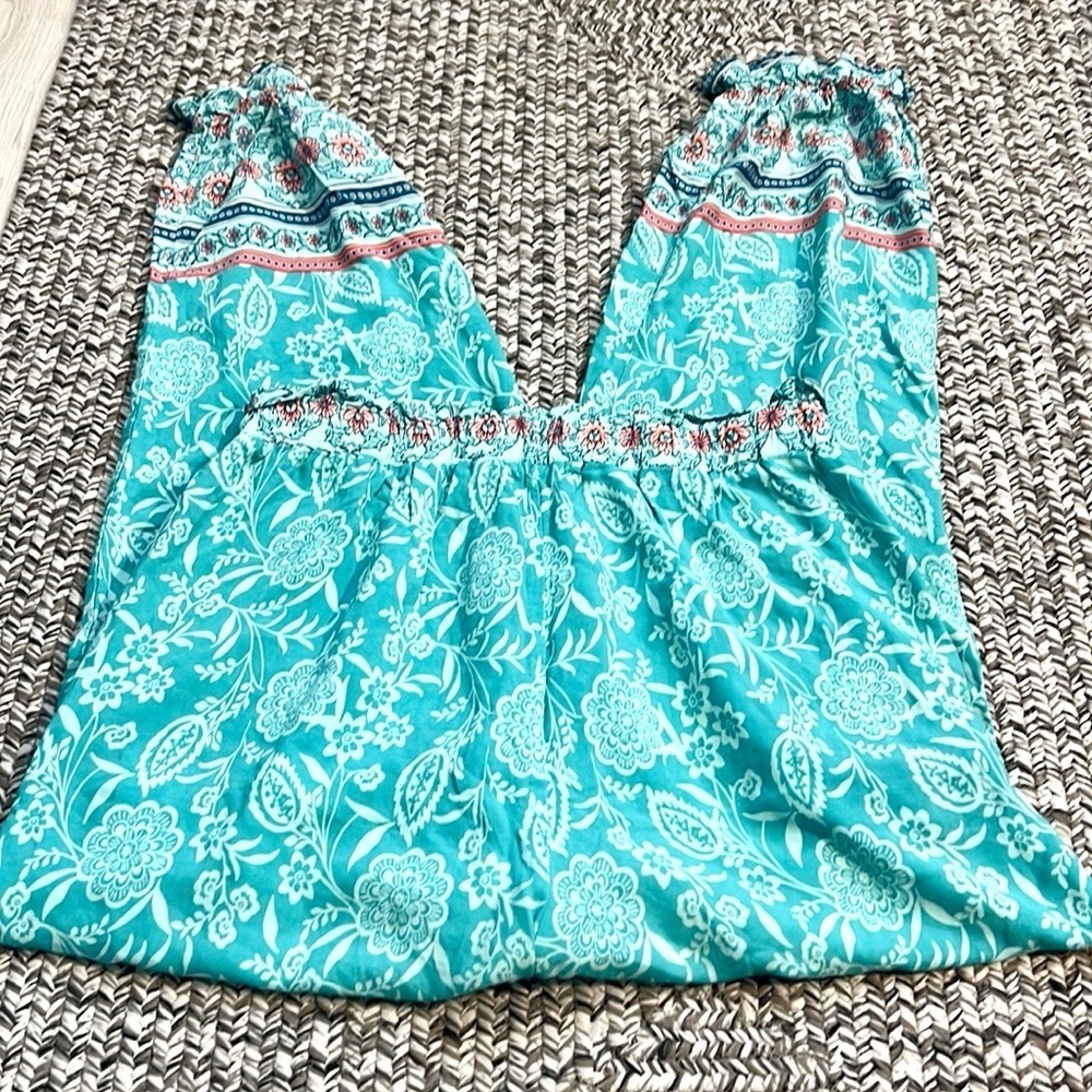 Beachcomber,We Love Fashion, Pants,Boho,Ruffle,POCKETS,Drawstring Waist,Size L - Picture 8 of 11